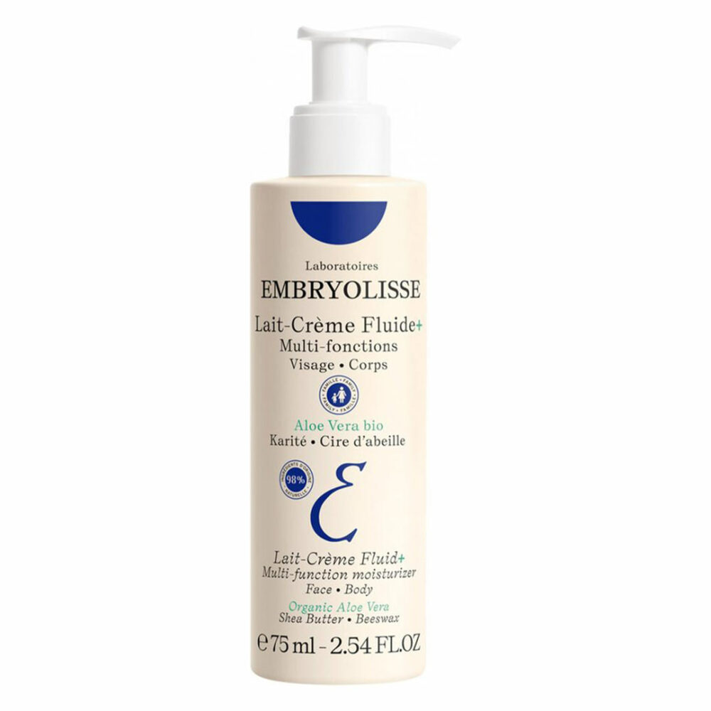 کرم مرطوب کننده چند منظوره امبریولیس پمپی Embryolisse Lait-Creme Fluid Multi-Function Nourishing Moisturizer - 75ml