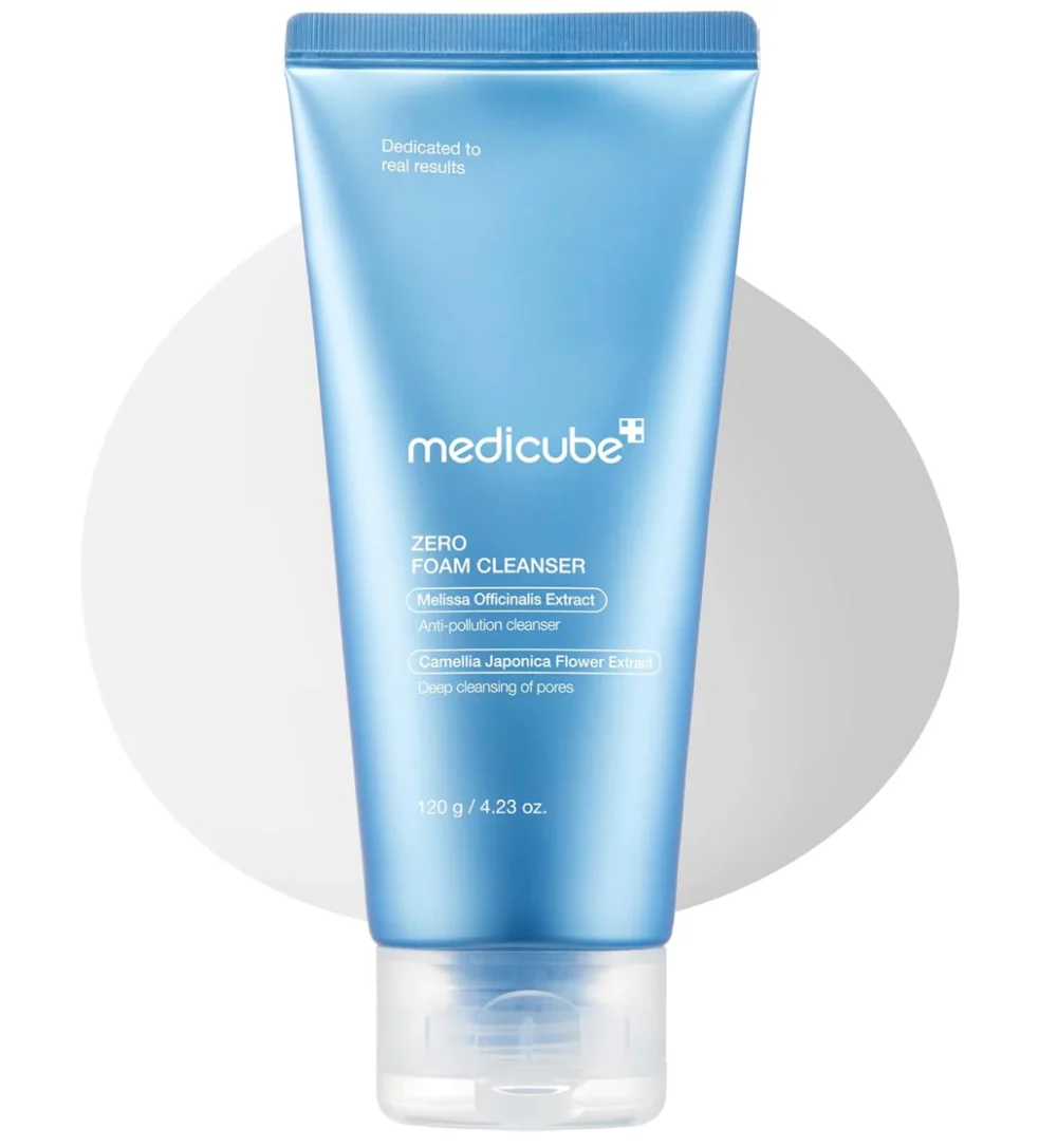 فوم مدی کیوب پاک کننده ملایم _ سالیسیلیک اسید و کنترل سبوم Medicube Zero Foam Cleanser for Sensitive Skin – Sebum Control, Moisture Balance, and Pore Minimization | 120g