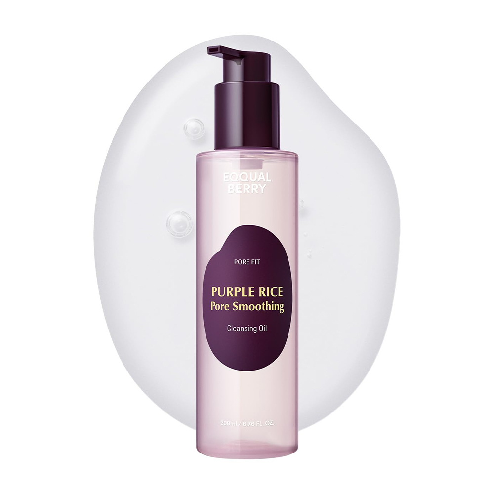 روغن شوینده منافذ اکوال بری EQQUALBERRY Purple Rice Pore Smoothing Cleansing Oil