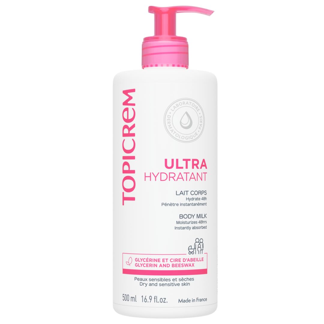 شیر بدن مرطوب کننده قوی تاپی کرم Topicrem ultra-moisturising body milk, 500 ml