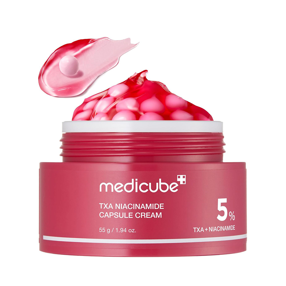 کرم کپسولی تزانگزامیک اسید و نیاسینامید مدی کیوب medicube TXA NIACINAMIDE CAPSULE CREAM - 55 g