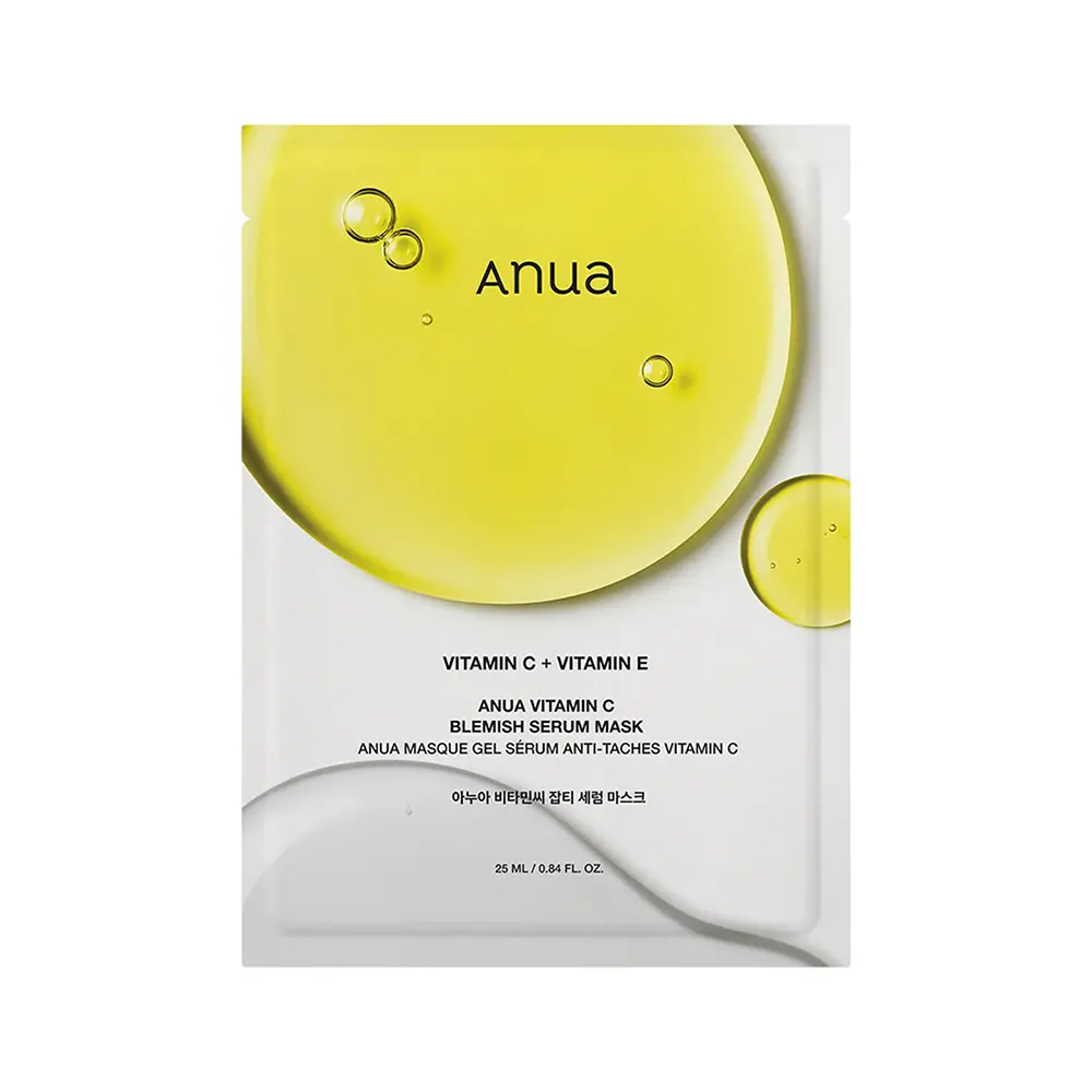 ماسک ورقه‌ای سرم ویتامین سی آنوا ANUA Vita C Blemish Serum Mask