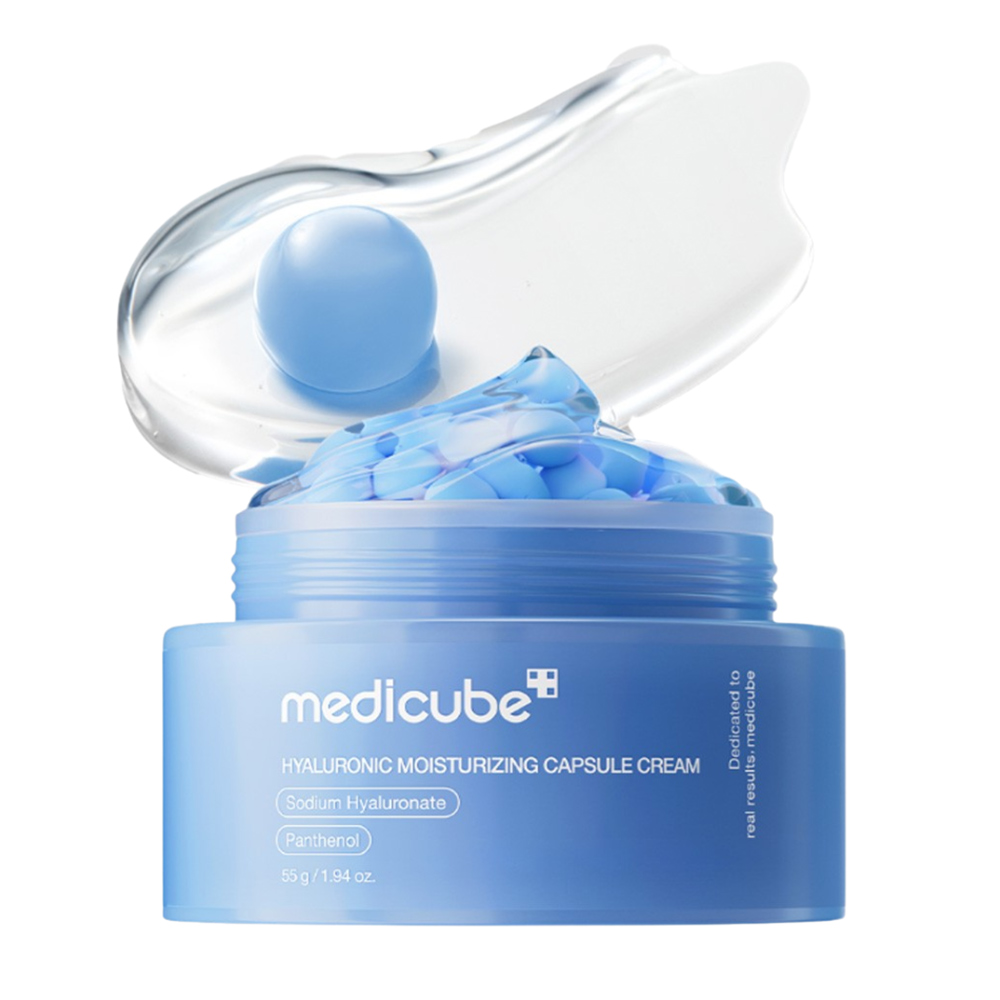 کرم کپسولی آبرسان و مرطوب کننده هیالورونیک اسید و پانتنول مدی کیوب Medicube Hyaluronic Moisturizing Capsule Cream