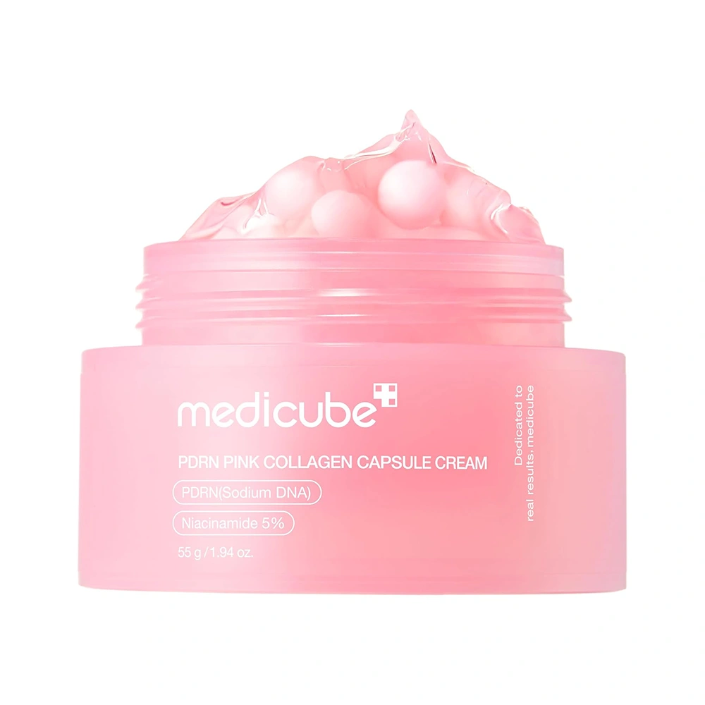 کرم کپسولی کلاژن و PDRN مدی کیوب medicube PDRN Pink Collagen Capsule Cream