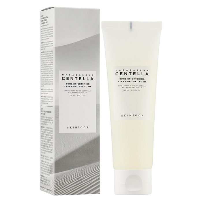 ژل پاک کننده روشن کننده اسکین 1004 ماداگاسکار سنتلا 125 میل SKIN1004 Madagascar Centella Tone Brightening Cleansing Gel Foam