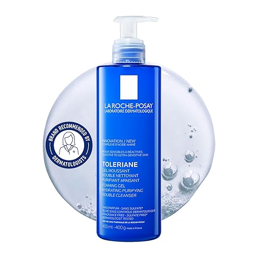 ژل شوینده ملایم لاروش پوزای پوست حساس La Roche Posay Toleriane Gel Moussant 400ml