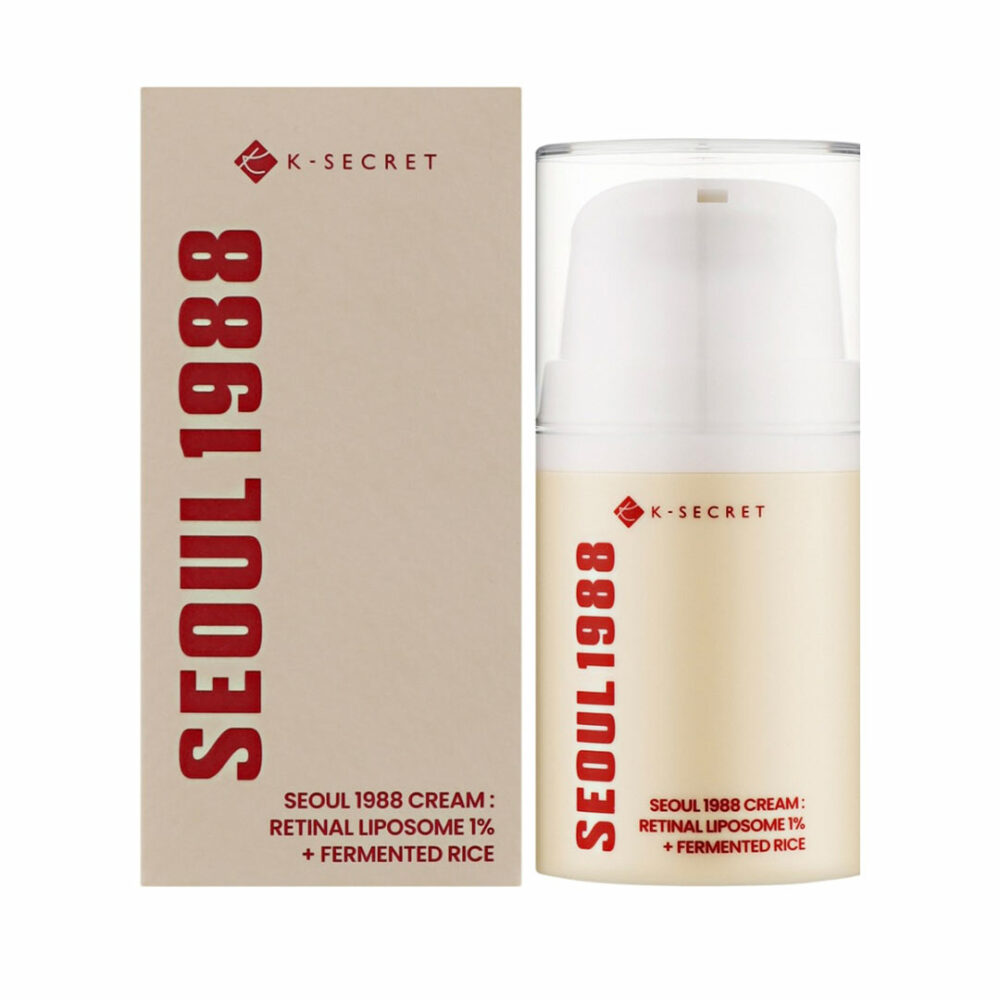 کرم ضد پیری رتینال لیپوزوم ۱٪ و برنج تخمیری سئول 1988 کی سکرت  K- SECRET SEOUL 1988 Retinal Liposome 1% + Fermented Rice Firming Cream