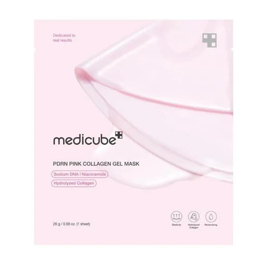 ماسک ورقه ای ژلی کلاژن مدی کیوب-MEDICUBE PDRN PINK COLLAGEN GEL MASK