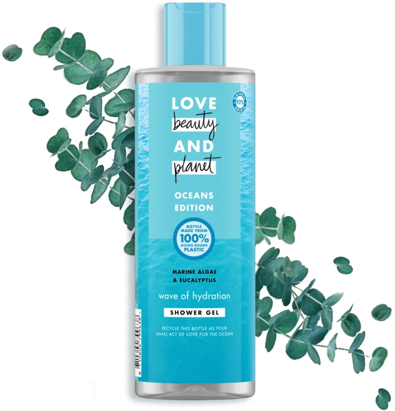 ژل دوش آبرسان جلبک دریایی لاوبیوتی Love Beauty And Planet Oceans Edition Shower Gel 400 ml
