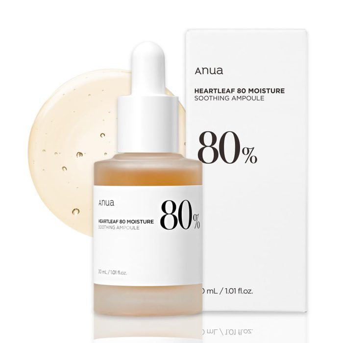 آمپول تسکین‌ دهنده آنوا 80 درصد هارتلیف ANUA heartleaf 80% soothing ampoule