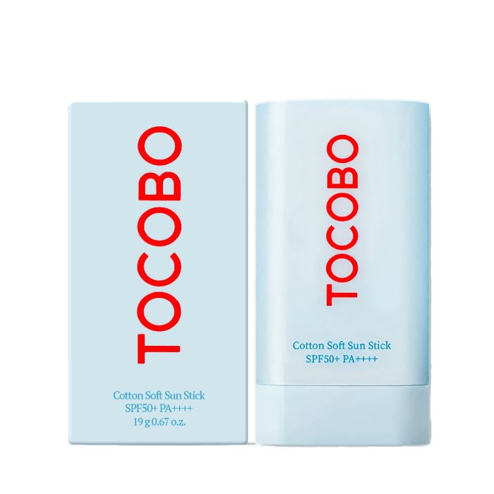 ضد آفتاب استیکی توکوبو اصل با SPF 50 حاوی عصاره پنبه کتان وزن 19 گرم TOCOBO cotton soft sun stick