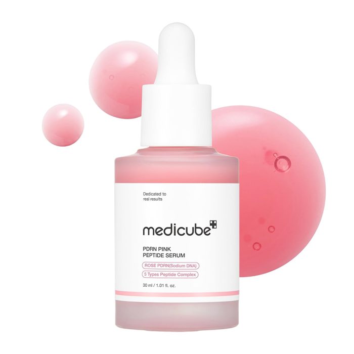 MEDICUBE PDRN pink peptide serum سرم صورتی روشن کننده پپتاید و PDRN مدی کیوب