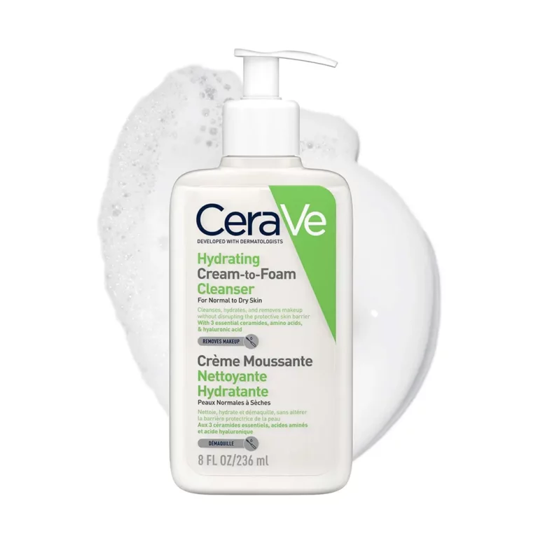 شوینده آبرسان کرم به فوم پوست نرمال تا خشک سراوی CeraVe Hydrating Cream-to-Foam Cleanser
