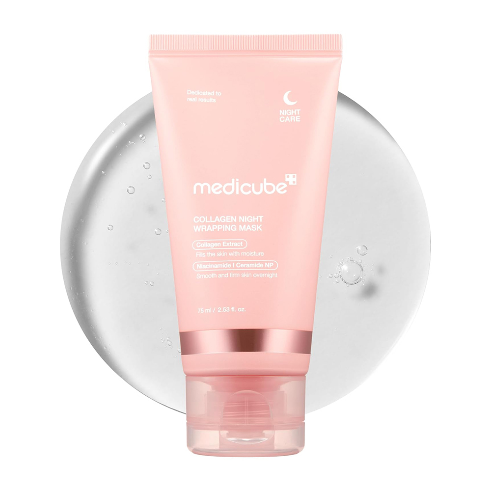 ماسک شب لایه بردار کلاژن مدی کیوب medicube – Collagen Night Wrapping Mask